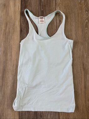PINK Victoria's Secret Light Mint Racerback Tank